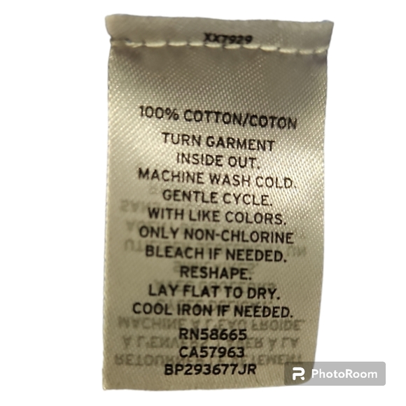 Frenchi 3/4 Sleeve Perrywinkle Button Up Cardi 100% Cotton Sz M - Picture 5 of 6